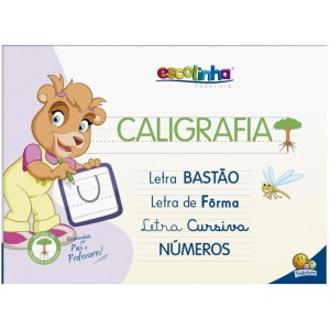 Livro Caligrafia Escolinha Sistema Uv 32p 27x20-107855-24874