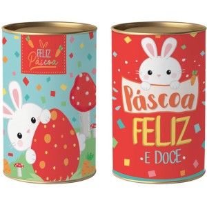 Embalagem Para Presente Pascoa Lata Rigida P/bombom S-112195-55861