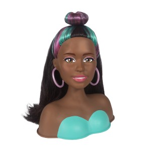 Styling Head Verde - Totally Hair - Barbie - Mattel-1244-847-47283