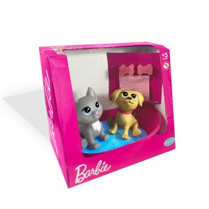 Mini Pets Da Barbie - Hora Do Banho - Mini Gata E Mini Taffy-1299-170