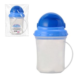 Copo Infantil Plast 300ml C/canudo E Tampa R-839472