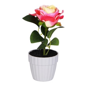 Flor Artificial C/vaso Plastico 17cm-840599