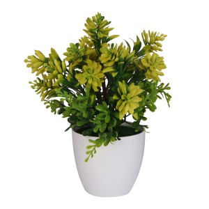 Flor Artificial C/vaso Plastico 22cm-840597