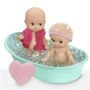 Mini doll - little mommy - hora do banho - mattel- 1019-1019-32603