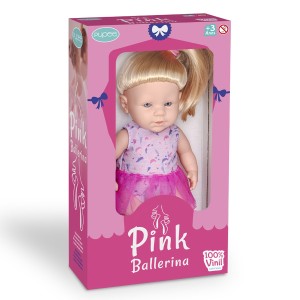 Boneca Bailarina 31cm Com Roupinha Cor De Rosa E Acessórios-1052-65159