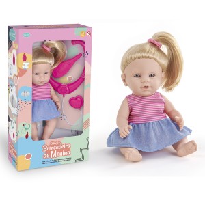 Boneca Brincadeira De Menina Dodói 31cm Com Acessórios Médicos-1081-14546