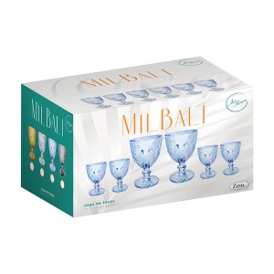 Taca Vidro Grafite Milbali 320ml C/6pcs-838876-71272