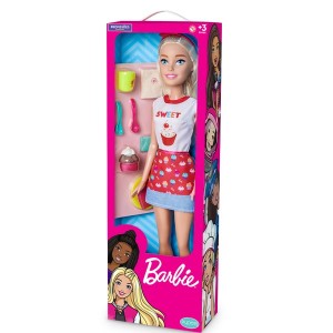 Large doll confeiteira barbie profissões mattel - 1231-1231-48589