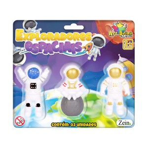 Boneco Astronauta Colecao 3pcs-839325