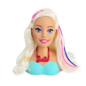 Boneca Barbie Busto Para Pentear E Maquiar Com 24 Acessórios-1255-58682