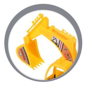 Escavadeira Controle Remoto Construção Com 3 Funções-839331-42574