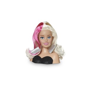 Boneca Barbie Busto Mechas Rosas Com Acessórios-1264-41102