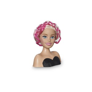 Boneca Barbie Busto Mechas Rosas Com Acessórios-1264-43989