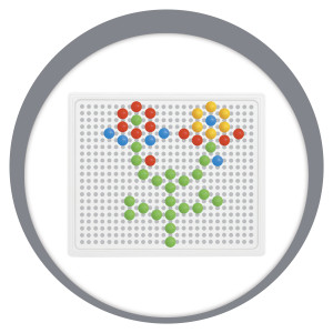 Quadro Para Desenho Com Pinos 16x14cm-839319-93508