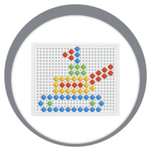 Quadro P/desenho Pixel 16x14cm-839319-55103