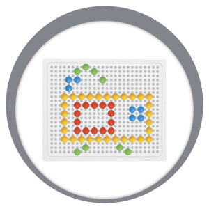 Quadro P/desenho Pixel 16x14cm-839319-55787