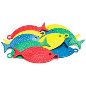 Artigo Para Festa Peixe P/pescaria Soprado 9cm S-111965-23005