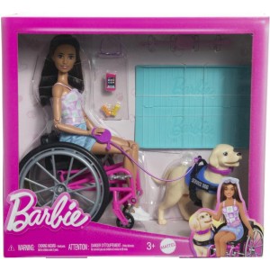 Barbie Fashion Boneca Cadeira De Rodas E Cão-113089-83545