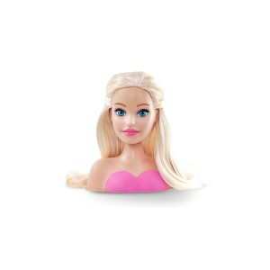 Boneca Mini Busto Barbie 15cm Com Acessórios Para Cabelo-1296-50851