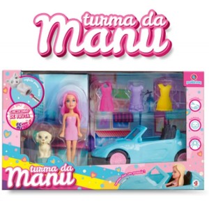 Boneca Turma Da Manu C/carro E Acesso-094602-84028