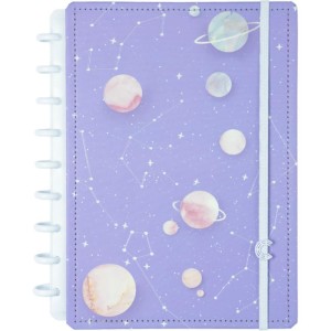 Caderno Inteligente Medio Purple Galaxy By Gocase-111886-37272