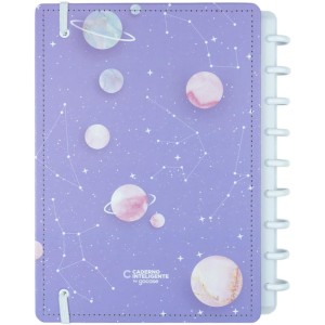 Caderno Inteligente Medio Purple Galaxy By Gocase-111886-58101