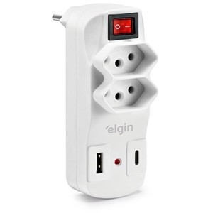 Filtro De Linha 2 Tomadas +usb Tipo A/c 10amp-112260-27142