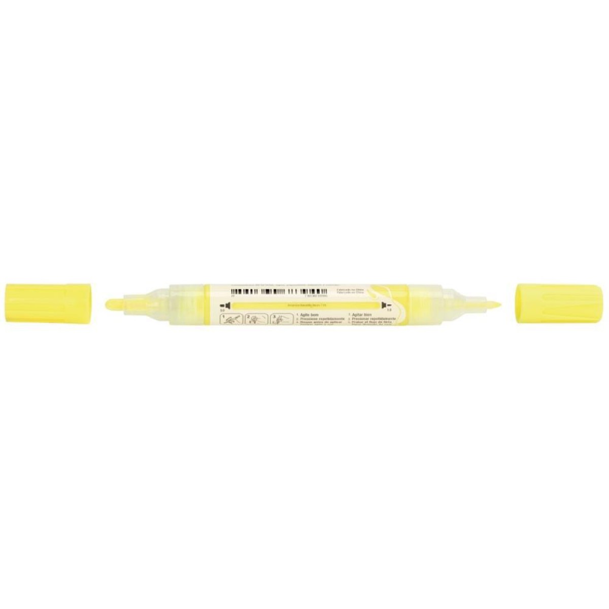 Pincel Marcador Artesanato Multimark S&p Amarelo Neon C/6-111948-48586