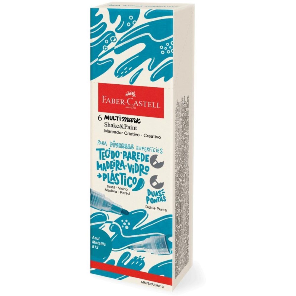 Pincel Marcador Artesanato Multimark S/p Azul Metal Com 6-111951-52172