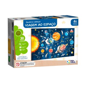 Q. Cabeca 38 Pcs - Viagem Ao Espaco - Madeira-792486