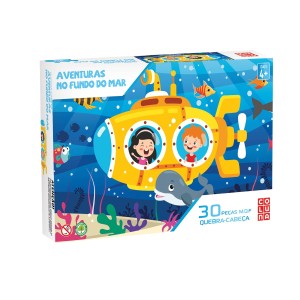 Q. Cabeca 30 Pcs - Aventuras No Fundo Do Mar-792488-254