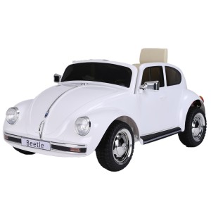 Carro Elétrico Vw Beetle 12v Controle Remoto Branco