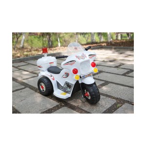 Mini Moto Elétrica Infantil 6v Com Baú Branco-9023-99470