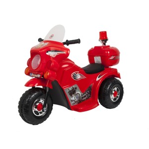 Mini Moto Elétrica Infantil 6v Com Baú Vermelha