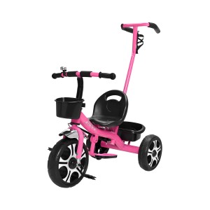 Triciclo Com Apoiador Rosa-7631