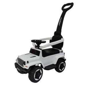 Carro Andador Com Empurrador Jipe Branco-9027