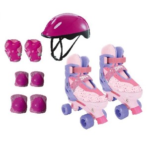 Kit Patins Clássico Ajustável Rosa E Lilás 30-33-8838