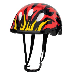 Capacete Vermelho Chamas-6652