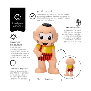 Boneco De Vinil Cascao 18cm-7324-40565