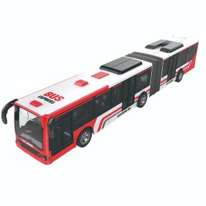 ônibus Articulado Controle Remoto Vermelho