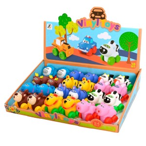 Jogo 24 Mini Carro Vinil Zoo-8335