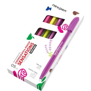 Caneta Esferografica Sensations 5 Cores Perfumadas-113302-63058