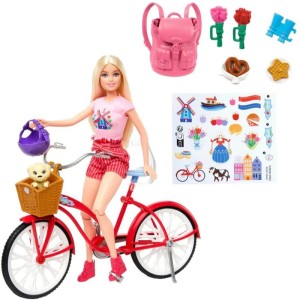 Barbie Estate Conj.bicicleta C/boneca E Cach-113109-73284