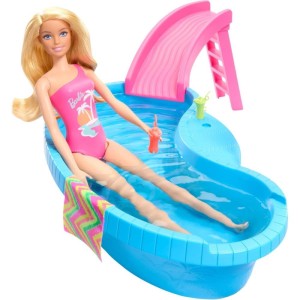 Barbie Estate Piscina Glam Com Boneca Loira-113106-12868