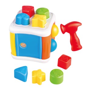 Cubo Com Blocos E Martelo - Multikids Primeira Infância-BR2166