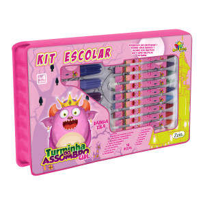 Kit Escolar Maleta 98 Peças Menina-839137-75211