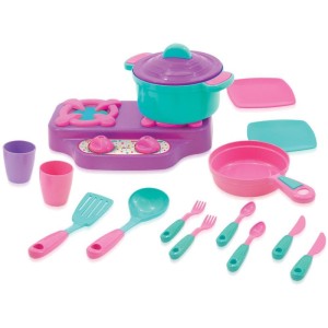 Brincando De Casinha Kit Cozinha Rosa-113424-39789