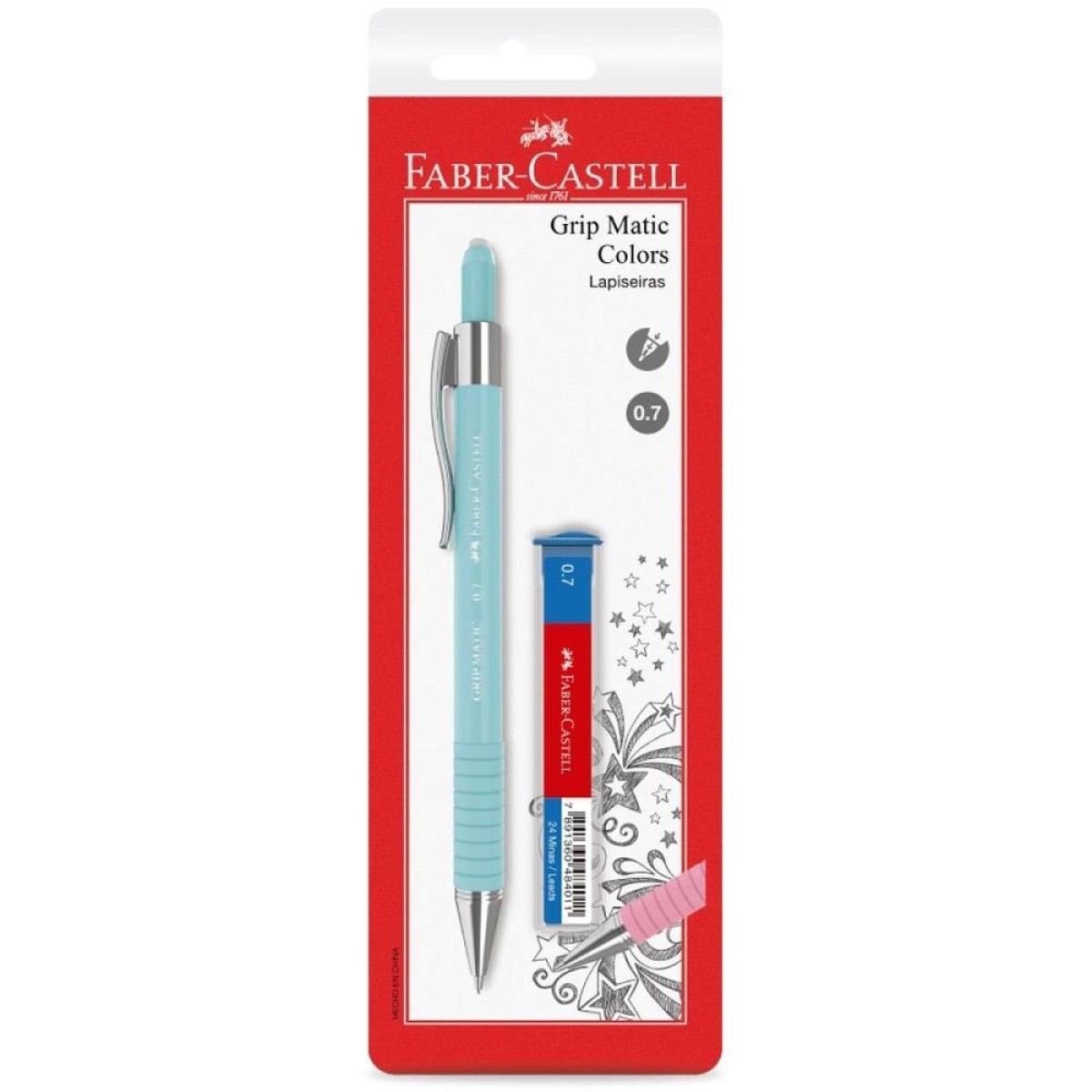 Lapiseira 0.7mm Grip Matic Colors (s)-113808-61543