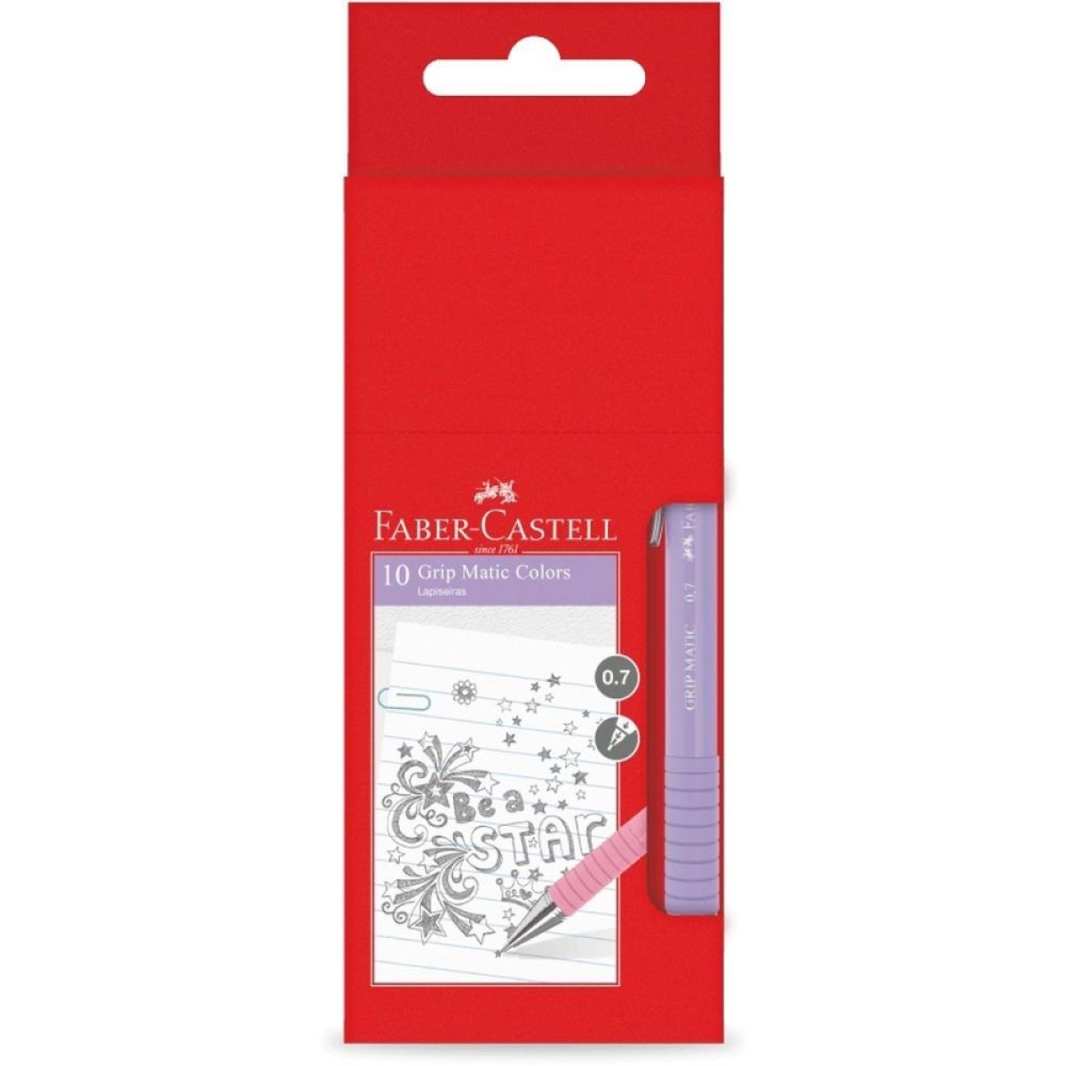 Lapiseira 0.7mm Grip Matic Colors (s)-113806-62032