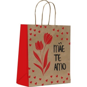 Sacola Para Presente Decorada Mae Te Amo Gd 32x38x19cm-112660-46735